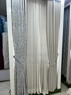 Home Curtains - Cotton Check Blackout