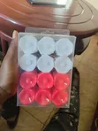 White and Red 12 Medium LED Battery Operated Candles - 5