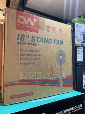 Digiwave DW18 18-Inch Stand Fan with Remote