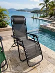World Industries Folding Camping Chair with Pillow Headrest - 1