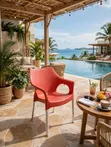 Plastic Metal Stands Chairs for Bars/Clubs/Beach - 2