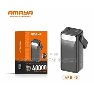 Amaya PowerBox 40,000mAh Portable Power Bank with 22.5W Fast Charging