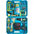 Multi-Piece Cordless Drill and Hand Tool Set with 2 Batteries - 1