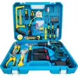 Multi-Piece Cordless Drill and Hand Tool Set with 2 Batteries - 3