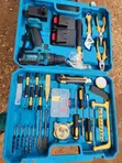 Multi-Piece Cordless Drill and Hand Tool Set with 2 Batteries - 4