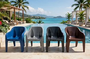 Morissom Outdoor Dining Plastic Chairs