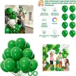 100 Pcs Dark Green Latex Party Balloons (12 Inch) - 1