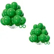 100 Pcs Dark Green Latex Party Balloons (12 Inch) - 2