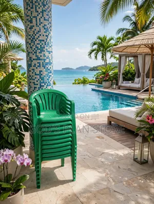 Plastic Garden Chairs (Green)