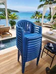 Plastic Garden Chairs (Green) - 2