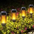 6pcs Solar Torch Lights - Flickering Flame Effect - 2