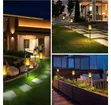 6pcs Solar Torch Lights - Flickering Flame Effect - 5