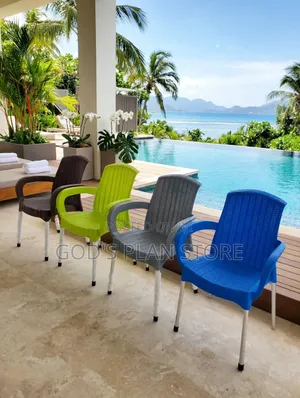 Brand New Plastic Dining Chairs (Brown)