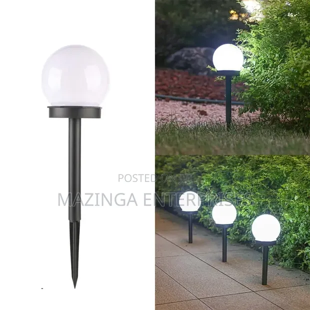 4pc Solar Globe Garden Lights for Yard, Patio, Walkway - 1