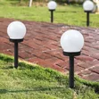 4pc Solar Globe Garden Lights for Yard, Patio, Walkway - 5