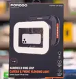 Porodo Handheld Ring Grip with Tripod and Light - 2