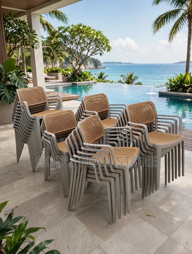 Cloud Mesh Plastic Chairs (Set of 4) - 1