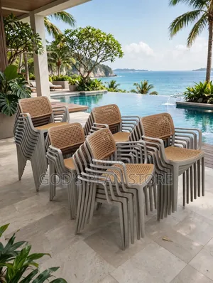Cloud Mesh Plastic Chairs (Set of 4)
