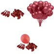 100Pcs Shiny Burgundy 12 Inch Balloons - 1