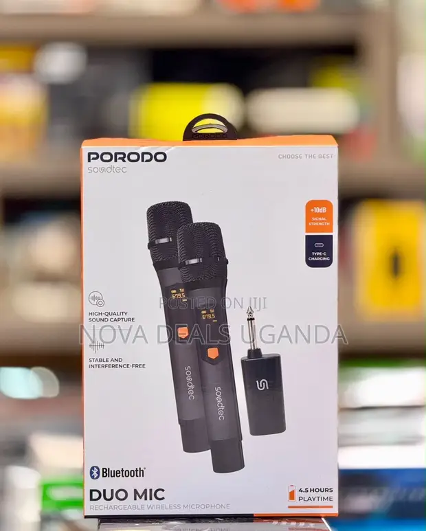 Soundtec Duo Mic Aluminum Rechargeable Wireless Microphone - 1