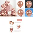 50 Pcs Rose Gold Chrome Balloons (12 Inch) - 1
