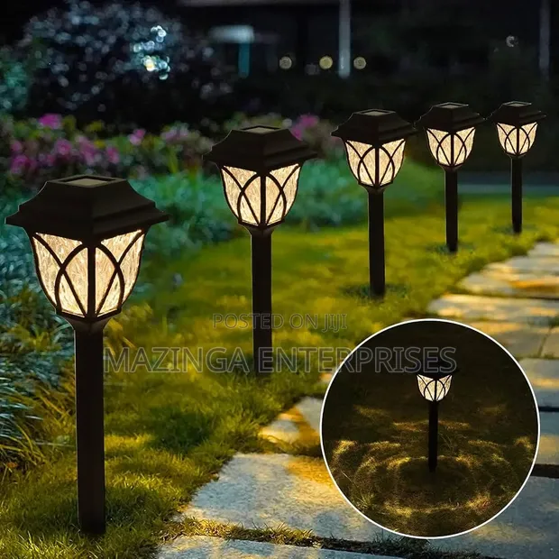 4-Piece Outdoor Solar Garden Lights - 1
