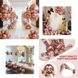 Metallic Rose Gold Chrome Balloons (50 Pcs) - 1