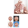 Metallic Rose Gold Chrome Balloons (50 Pcs) - 2