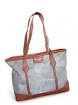 Full Leather Tote Bags - Blue - 2