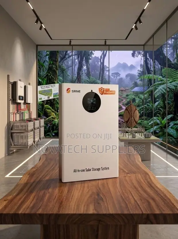 SRNE 3KW All-in-One Solar System with 2.56KWh LiFePO4 Battery - 1