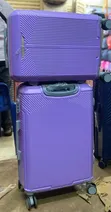 Goodpatner Purple Striped Locker Suitcase (2-Piece) - 3