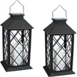 Solar Outdoor Lantern with Flicker LED Candles (2 Pack) - 4