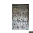 9-Piece Zhongqiu Marble-Patterned Self-Adhesive Wall Hooks - 1