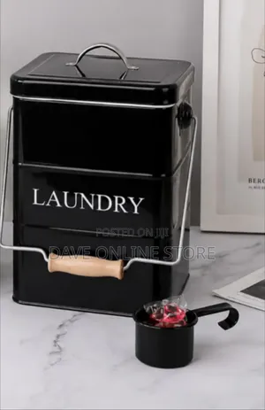 5L Retro Farmhouse Metal Laundry Detergent Container