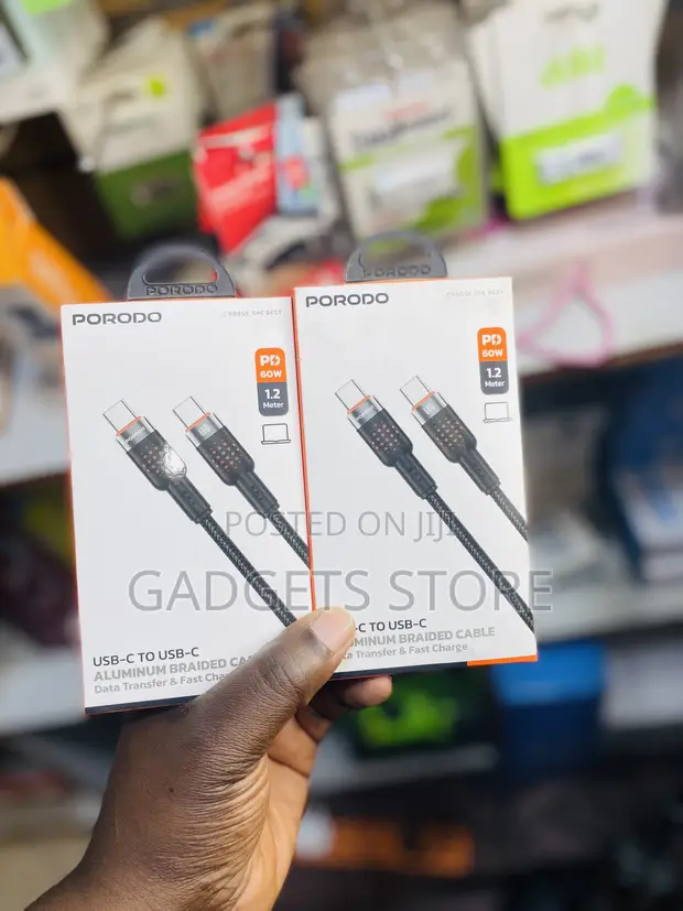 Porodo 60W USB-C to USB-C Cable (1.2m) - 1