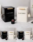 Farmhouse-Style Metal Laundry Detergent Storage Bins - 2