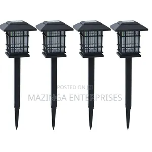 4pcs Warm White Outdoor Solar Pathway and Garden Lights