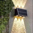 2pcs Outdoor Solar Up-and-Down Wall Light - 1
