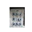 9 Decorative Deer-Patterned Adhesive Wall Hooks - 1