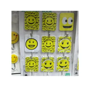 Self-Adhesive Smiley Face Wall Hooks