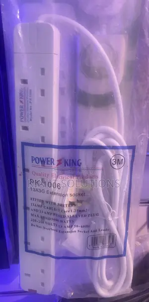 Power King Original 6-Way Extension Socket