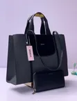 BAGCO Large Structured Tote and Wallet Set - 2