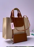 BAGCO Large Structured Tote and Wallet Set - 3