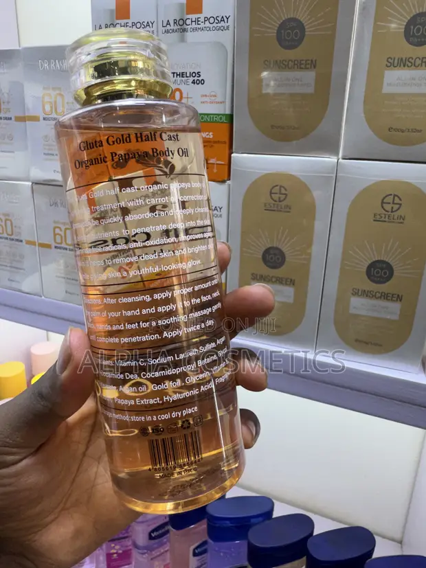 Gluta Gold Half Cast Oil with Papaya - 1