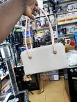 Miu Miu-Style Textured Rectangular Shoulder Bag - 3