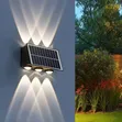 2pcs Solar Wall Lights Up Down Waterproof for Garden/Fence - 2