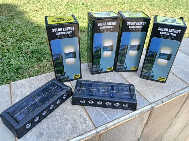 2pcs Solar Wall Lights Up/Down for Garden, Balcony, Fence - 1