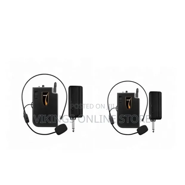 Wireless Headset Microphone System with Bodypack Transmitter - 1