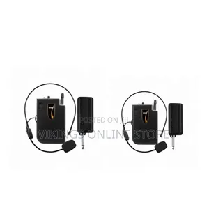 Wireless Headset Microphone System with Bodypack Transmitter