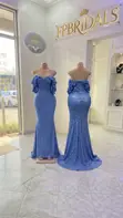 Blue Matron of Honor Dresses for Hire - 3